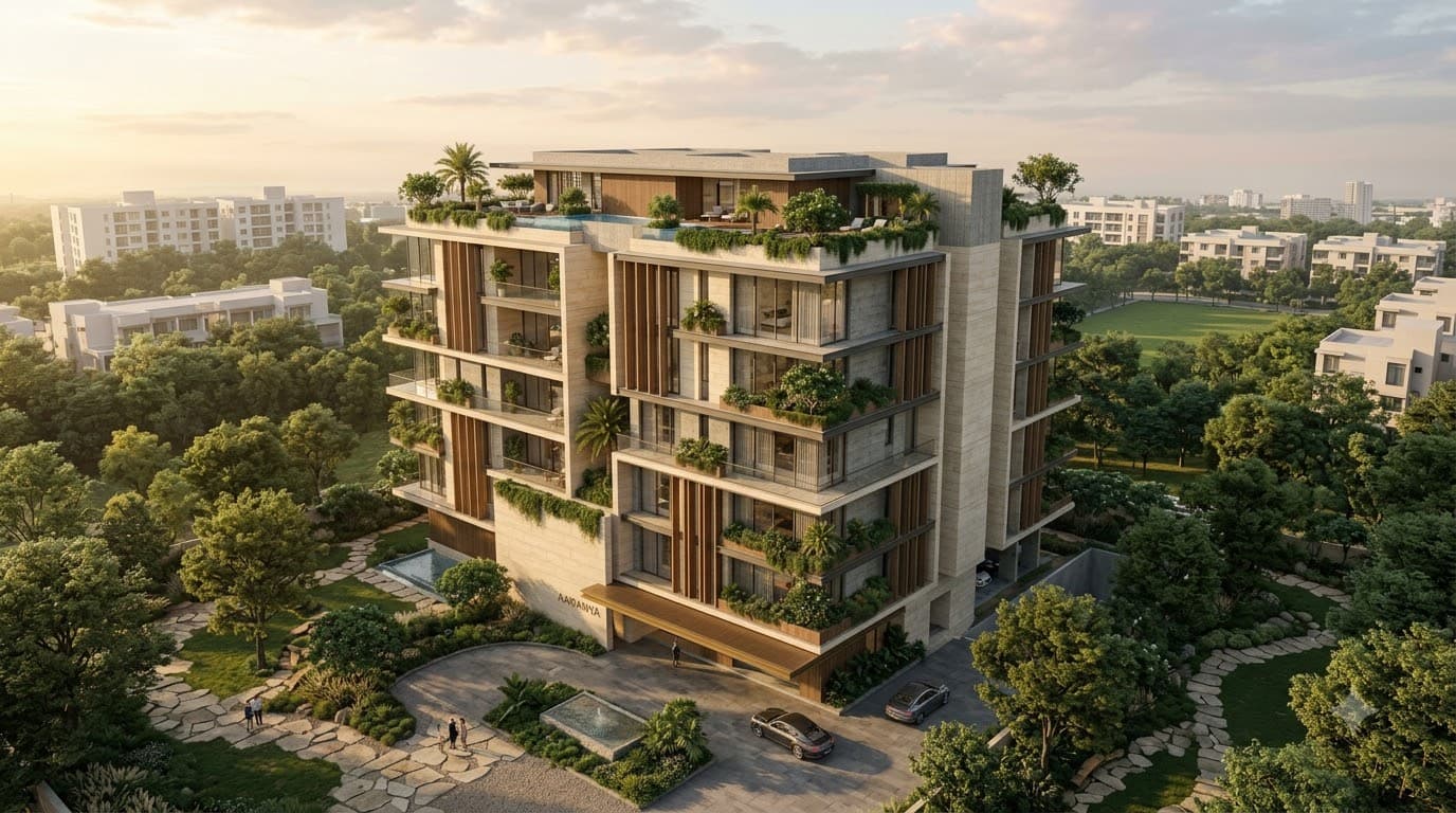 AARANYA residential building architectural detail